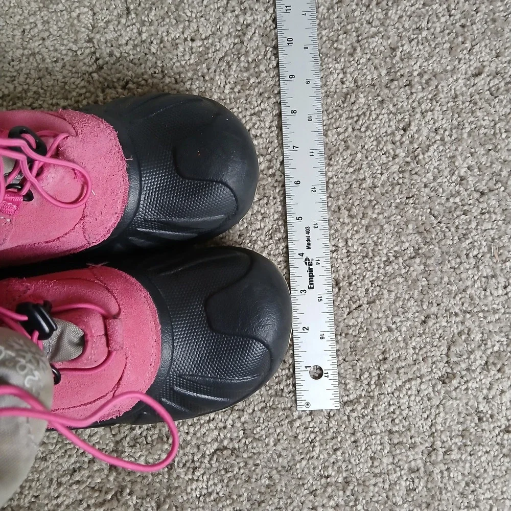 UGG Kids Adirondack Pink Black Waterproof Winter Snow Boots -20C Toggle Lace 9in